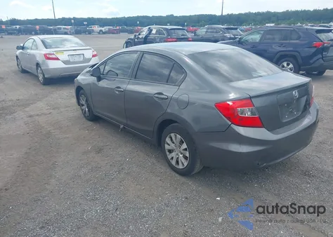 2012 Honda Civic Lx из США, поврежденный, VIN 19XFB2F50CE387020
